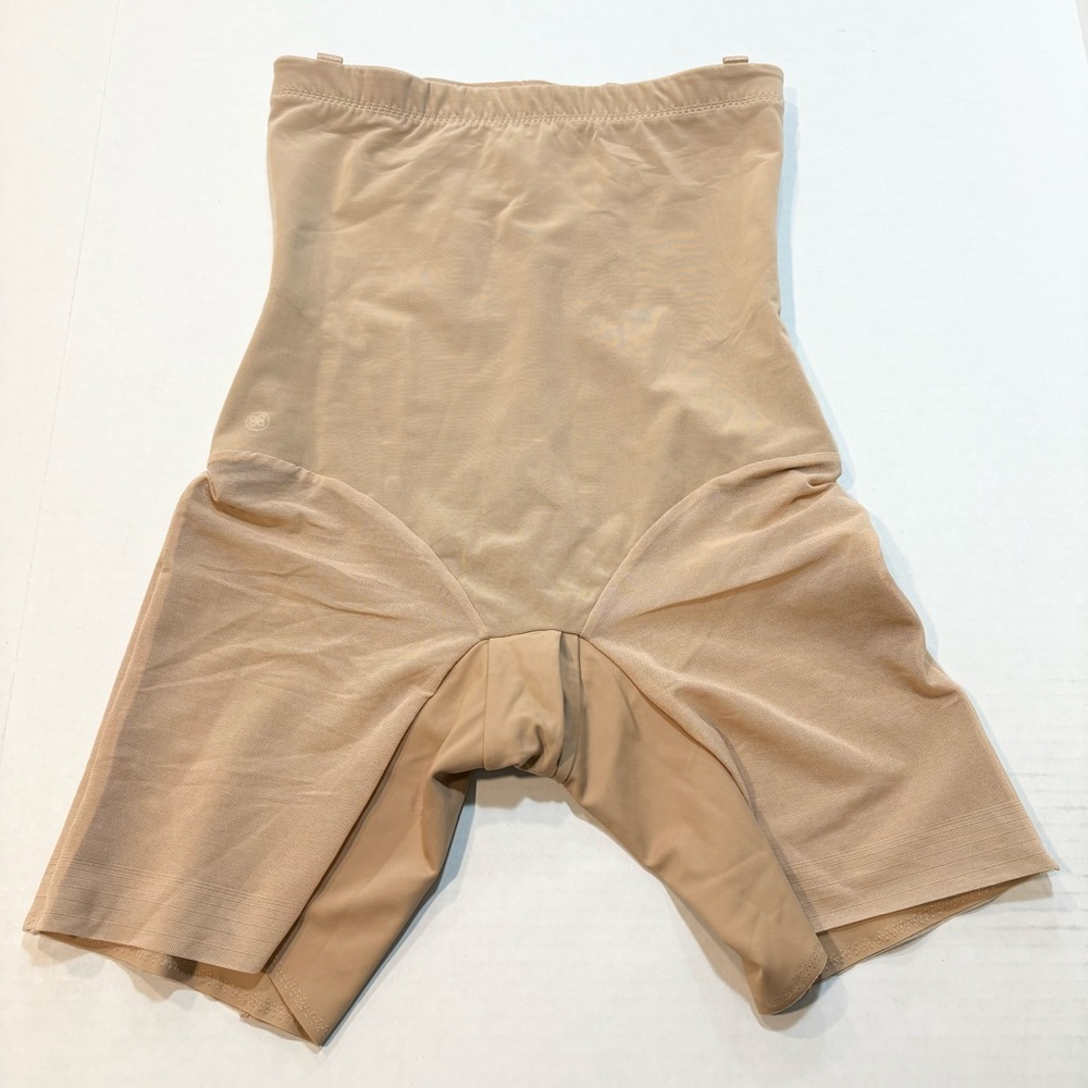 NEW Honeylove SuperPower Shorts Sand Nude/Beige High Waist Shapewear - Picture 2 of 12